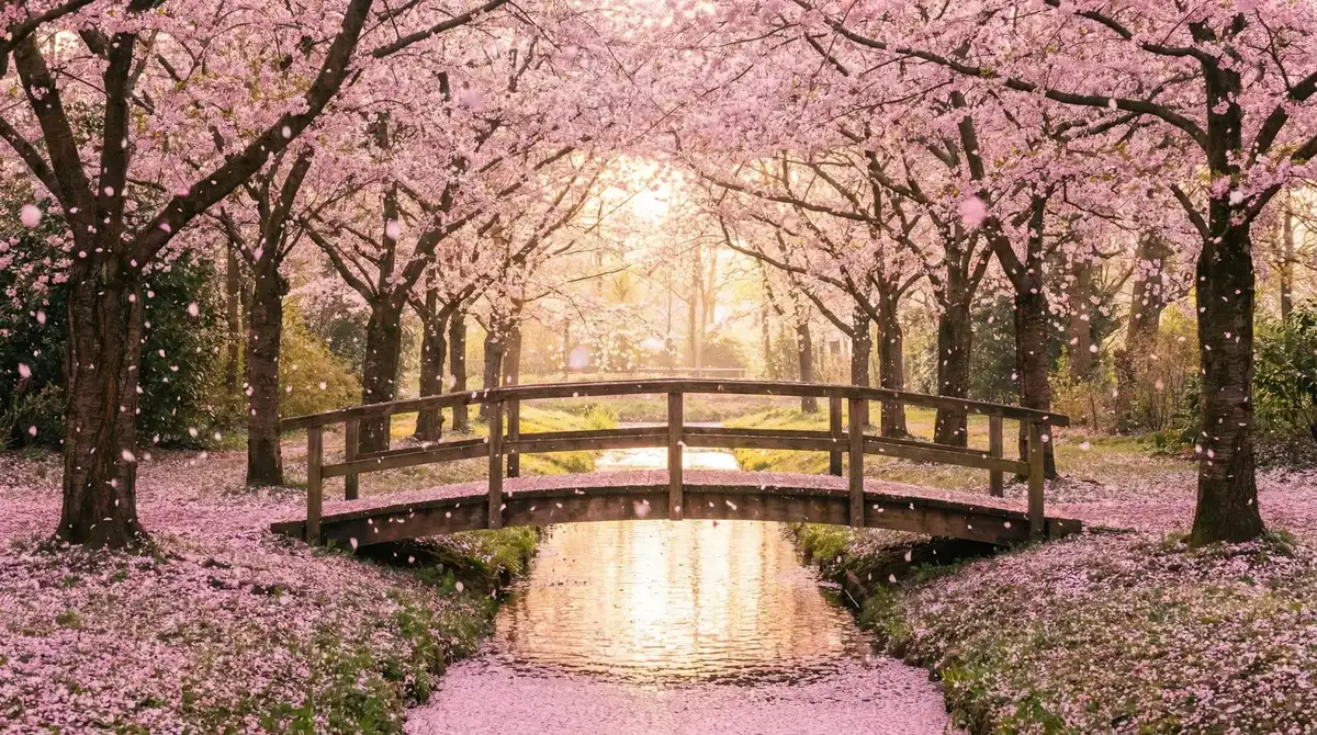 樱花桥畔 - 前妻的车站电视剧 唯美风景